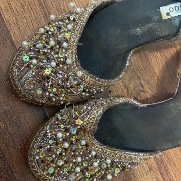 Brown pearl wedge - Picture 2 of 4